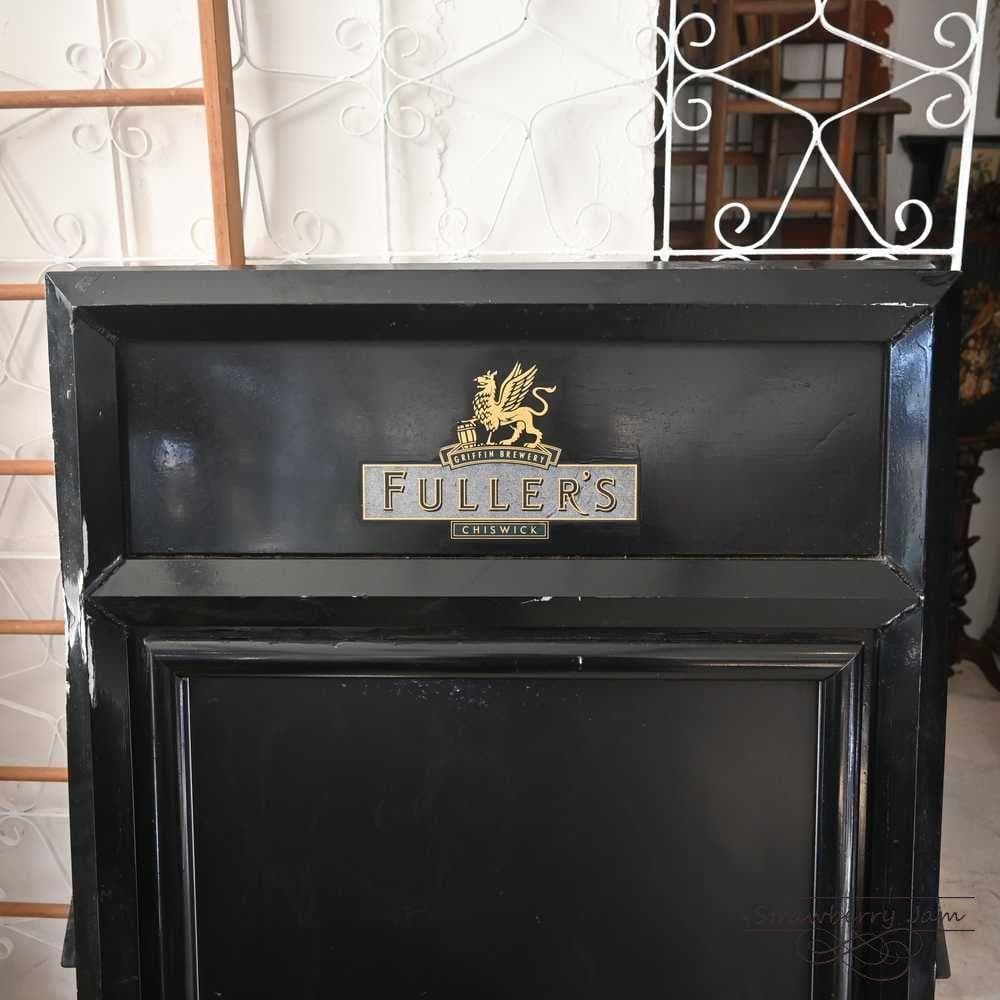 L3710-115 英国アンティーク FULLERS 看板 黒板 カフェ 什器