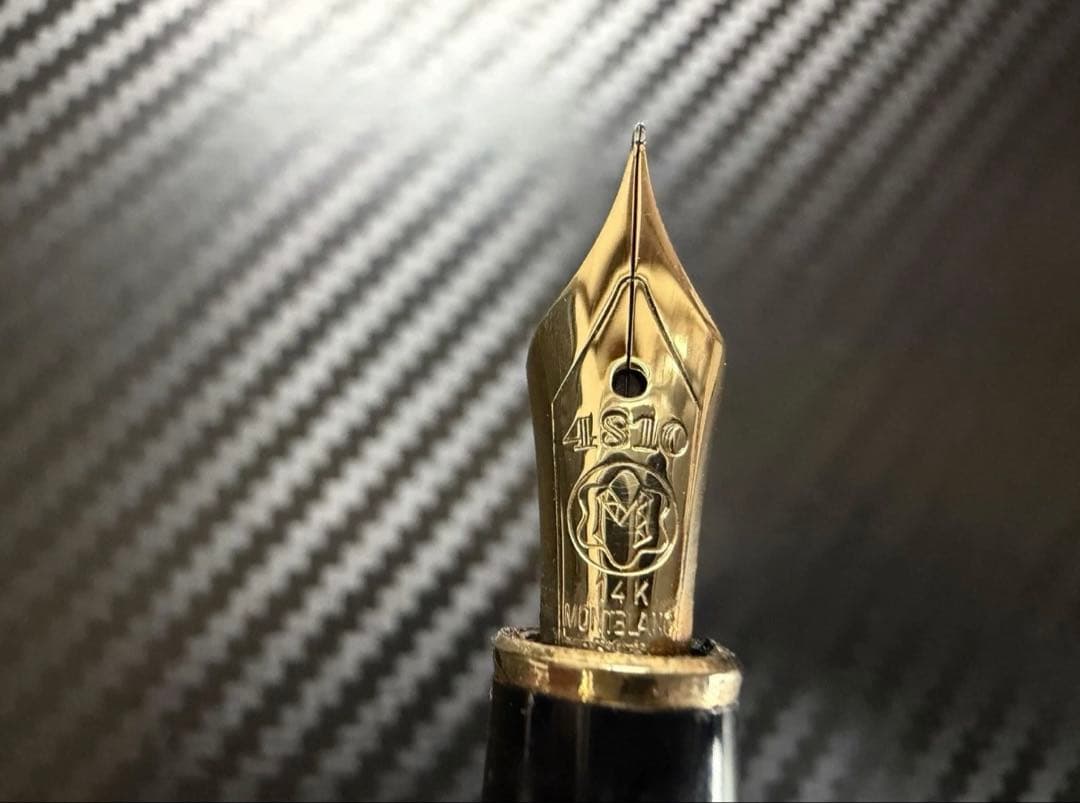 美品 モンブラン マイスターシュテュック 144 ブラック 全金 EF 万年筆