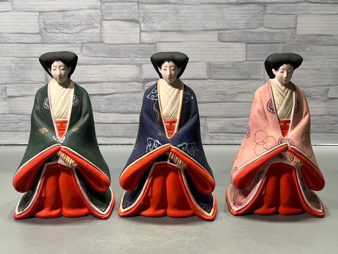 希少！昭和初期　堤人形　10体　明治節人形　雛人形　土人形