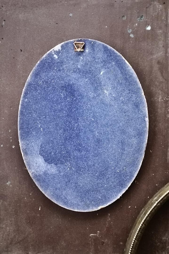 フランス 29c 金のリボンと金の葉とオーバルの額縁 フレーム アンティーク