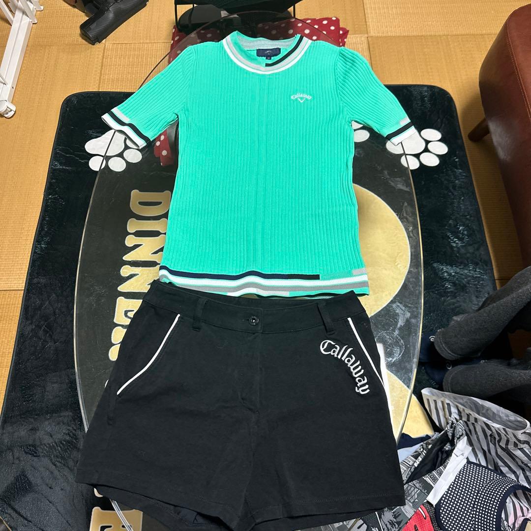 Callaway ゴルフウェア セット (Tシャツ & ショートパンツ)
