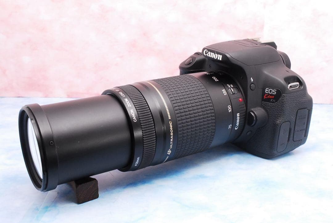 ★キャノン Kiss X7i★手ぶれ補正＆超望遠★一眼レフカメラ★バッグ付♪