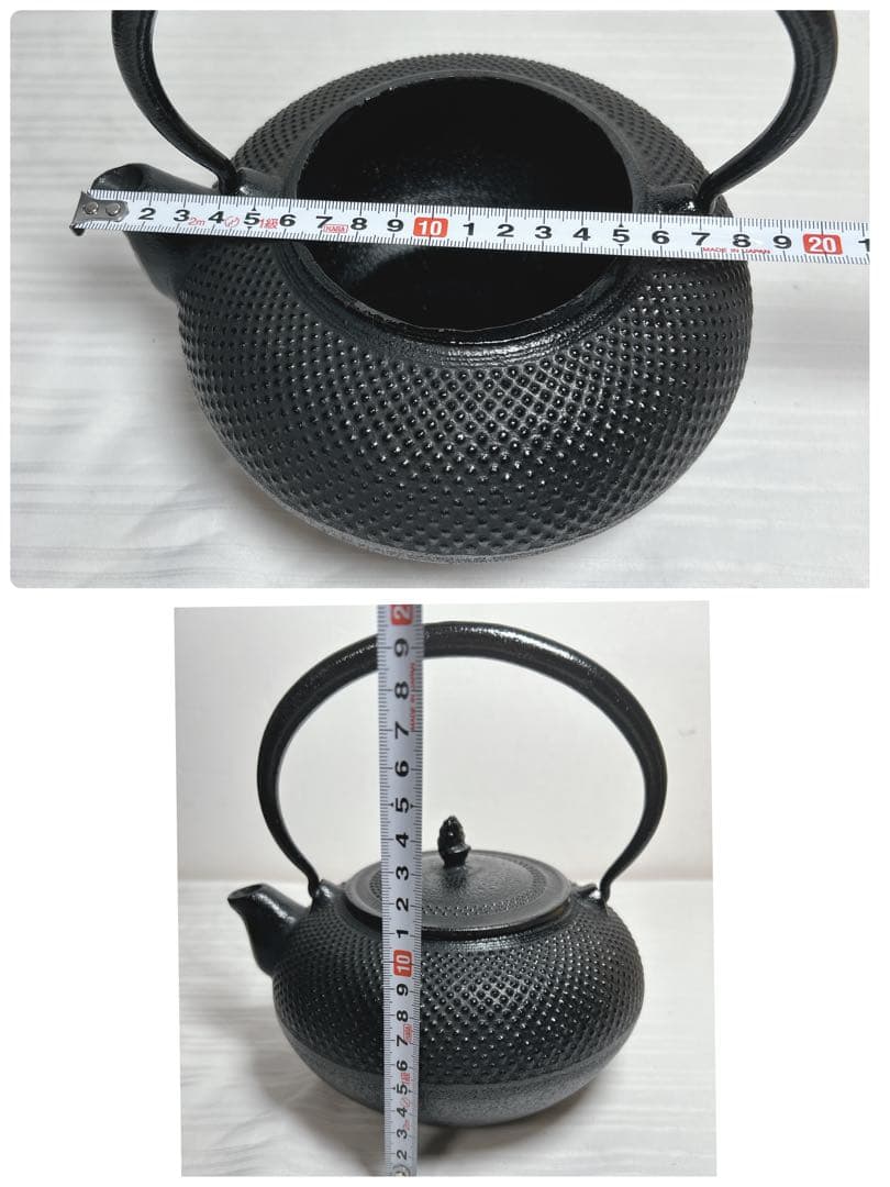 南部鉄瓶 鉄器 鉄瓶 算玉アラレ 急須 やかん 鉄分補給 「三傳藝統」 元箱