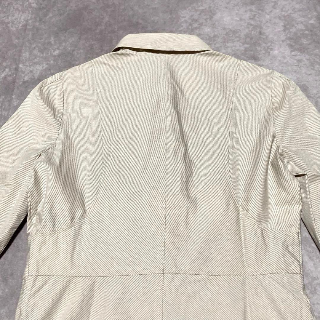希少　グッチ　GUCCI （40） 長袖シャツ　ブラウス　ストライプ　特殊ボタン