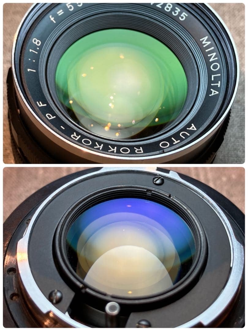 ★希少美品★minolta sr-7/緑のロッコールf1.8★完動品＊初期保証付