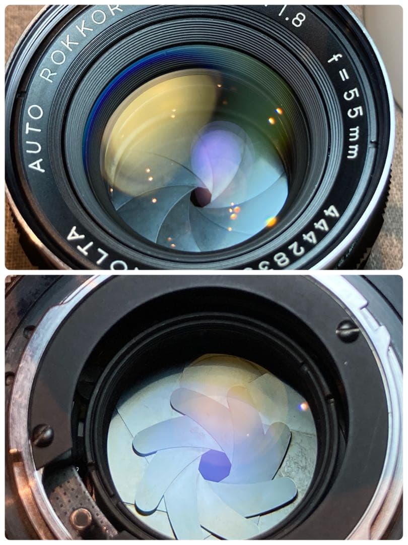 ★希少美品★minolta sr-7/緑のロッコールf1.8★完動品＊初期保証付