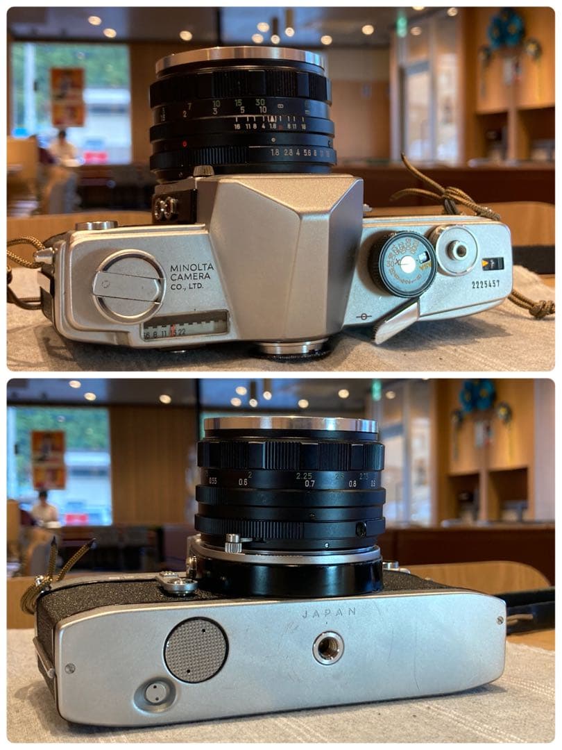 ★希少美品★minolta sr-7/緑のロッコールf1.8★完動品＊初期保証付