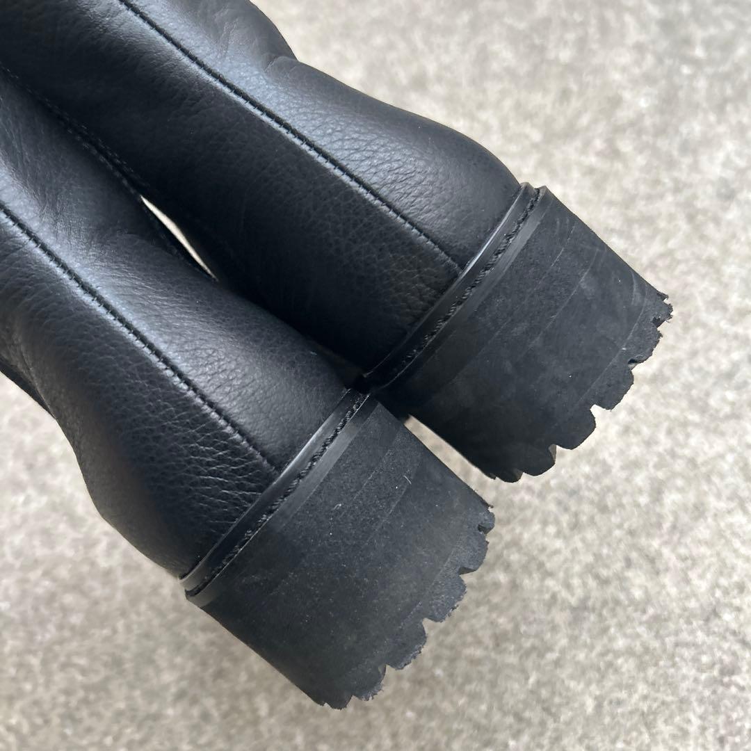 ※【Miyuki88 ※DIANA】サイドゴアブーツ ブラック 24センチ