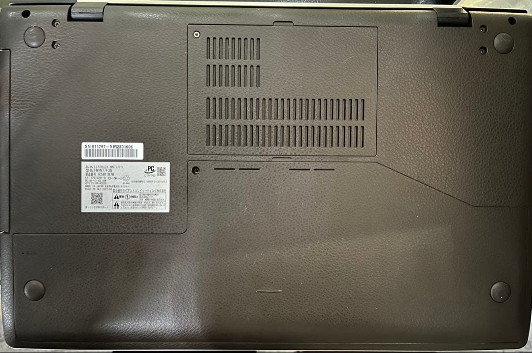 FUJITSUノートPC FMVN77F3G Windows11 Office無