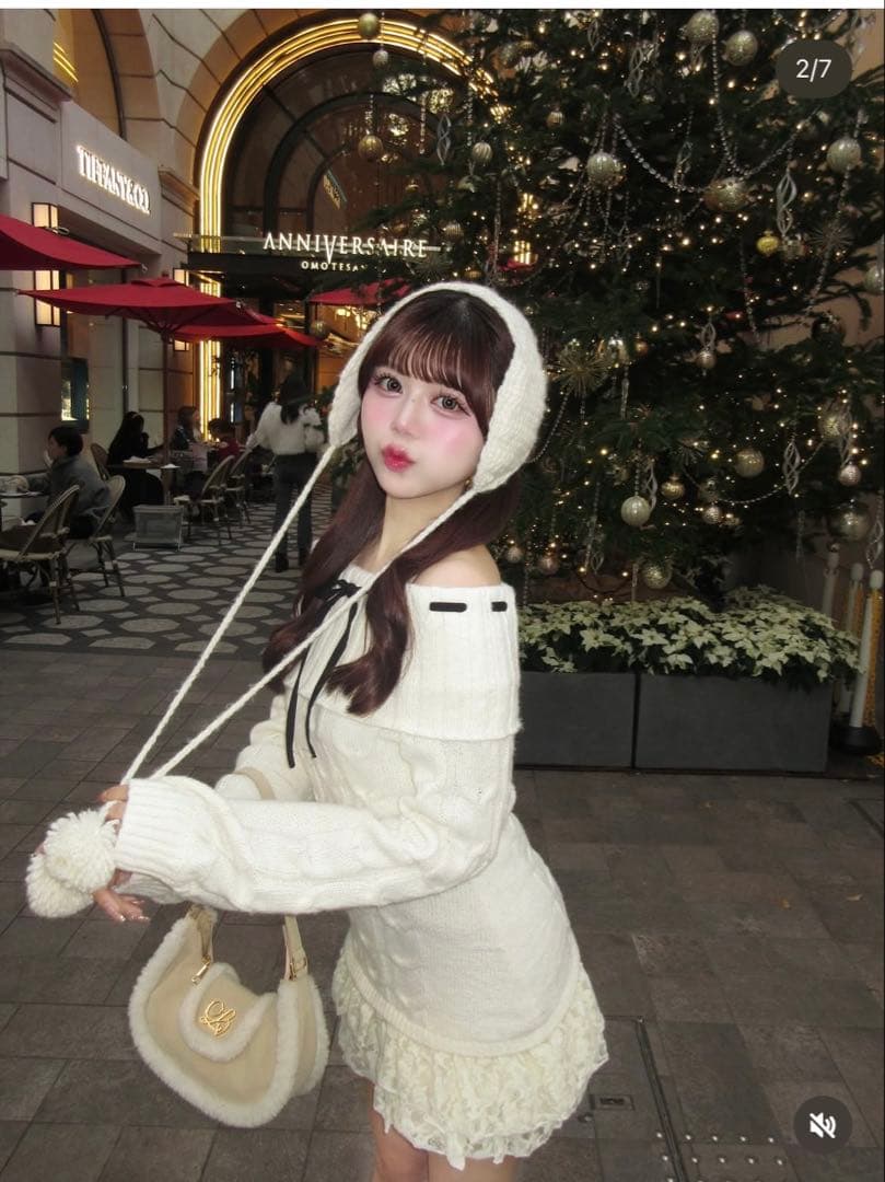 ワンピース OLIVE des OLIVE girly cable one-piece