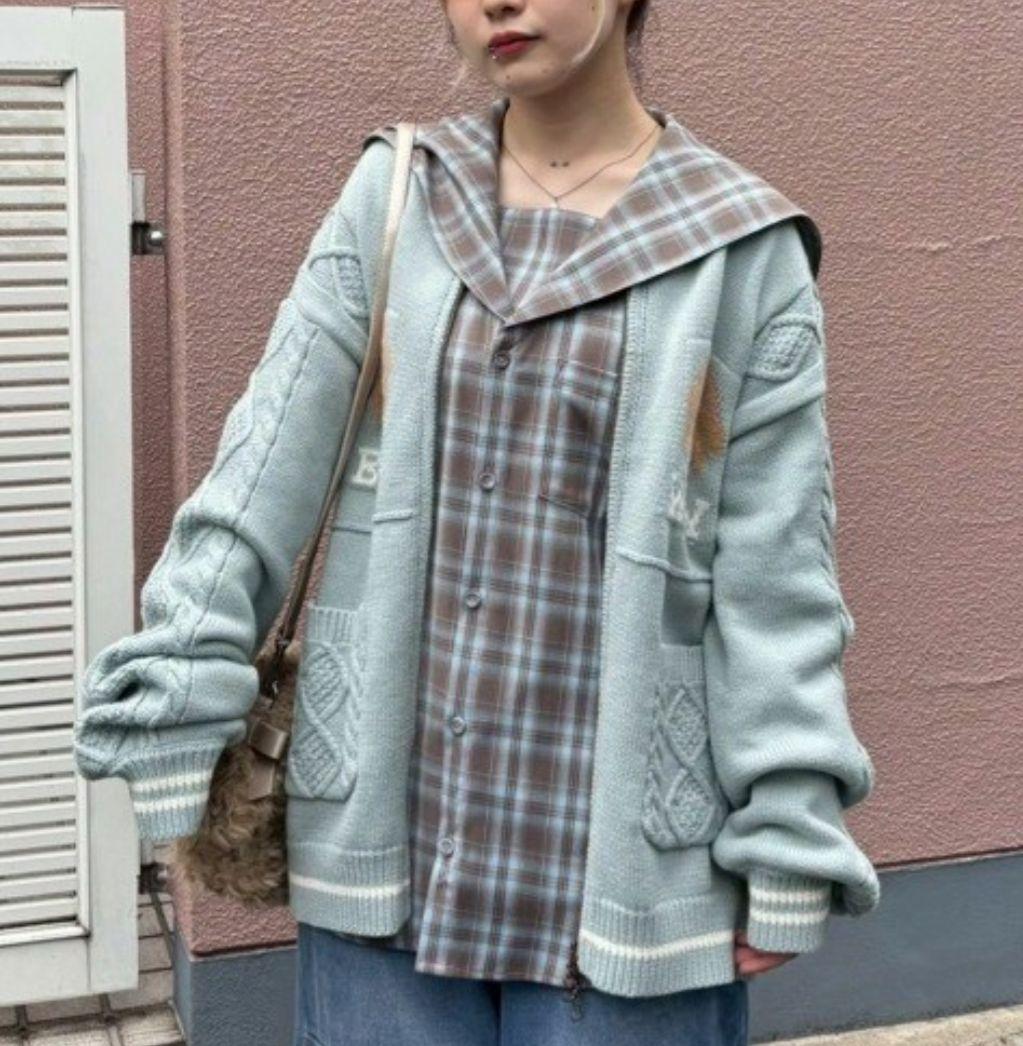 Candystripper新品♥完売♥チェックセーラーブラウスシャツ