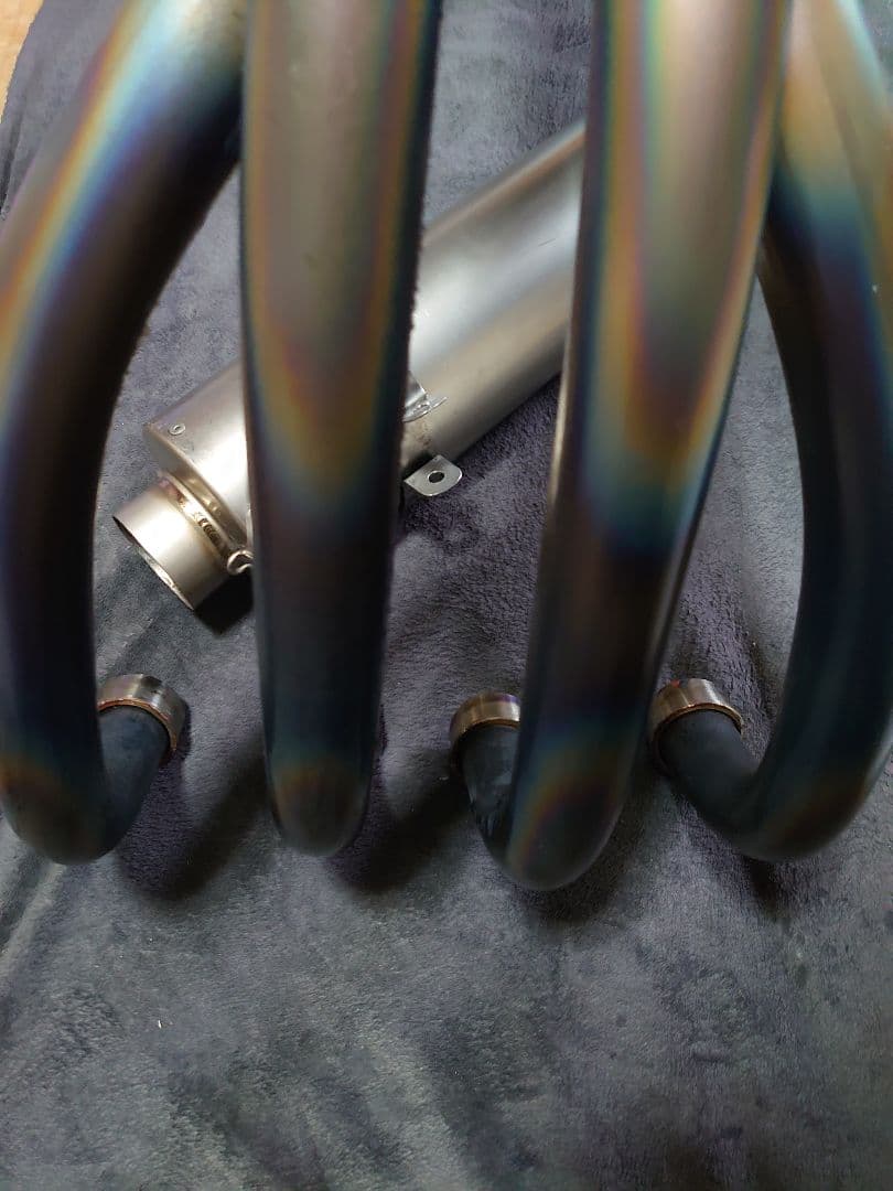 ZRX1200 1100 TSUKIGI ツキギ チタン フルエキ 美品 ♪