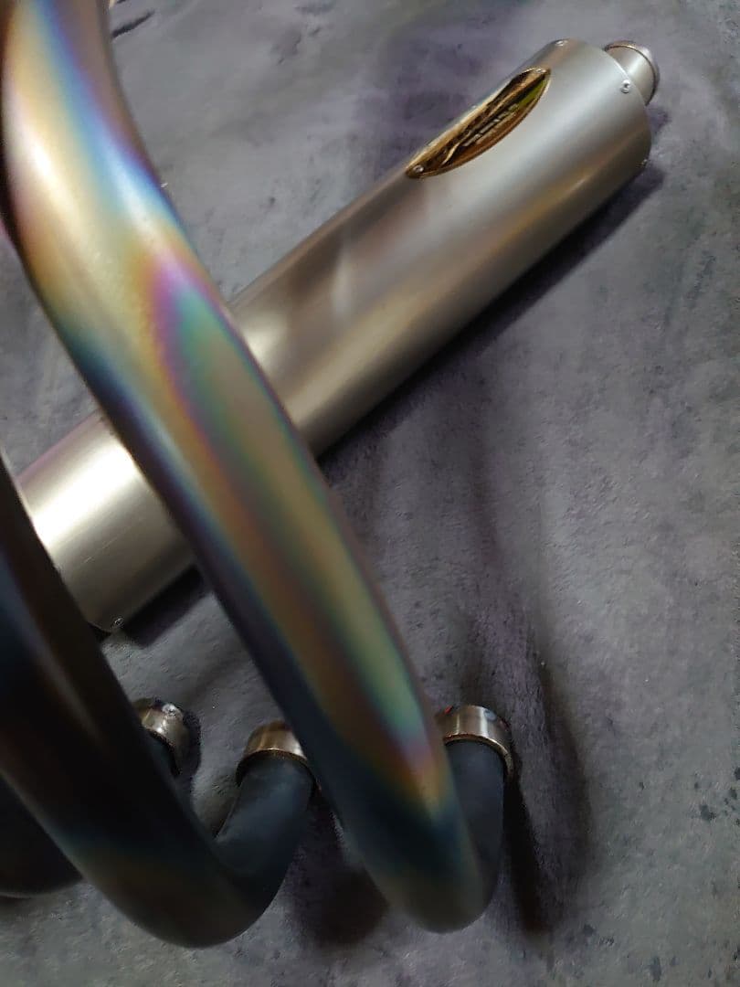 ZRX1200 1100 TSUKIGI ツキギ チタン フルエキ 美品 ♪