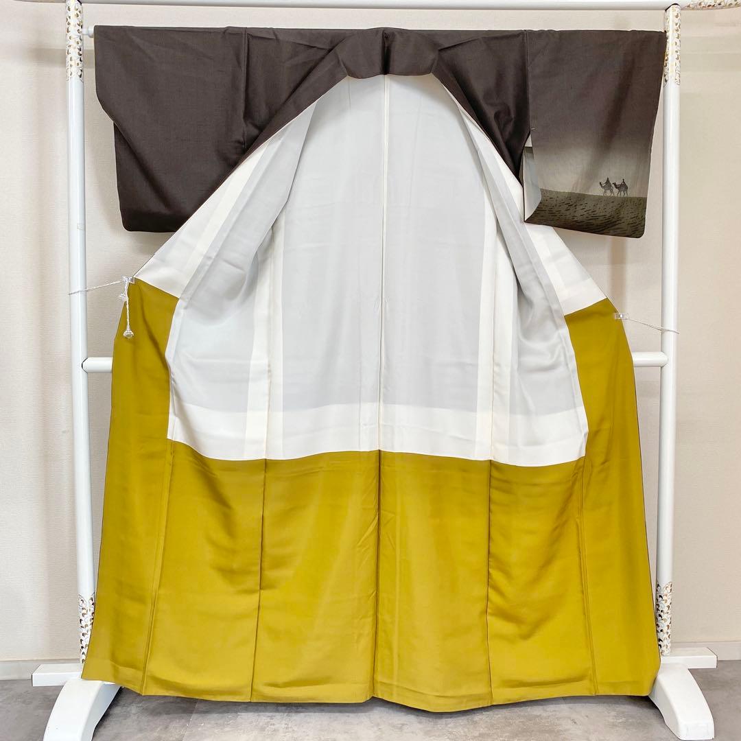 ⭐︎k0946 美品 逸品 お洒落 アラビアンナイト 絞り 紬地 正絹 訪問着