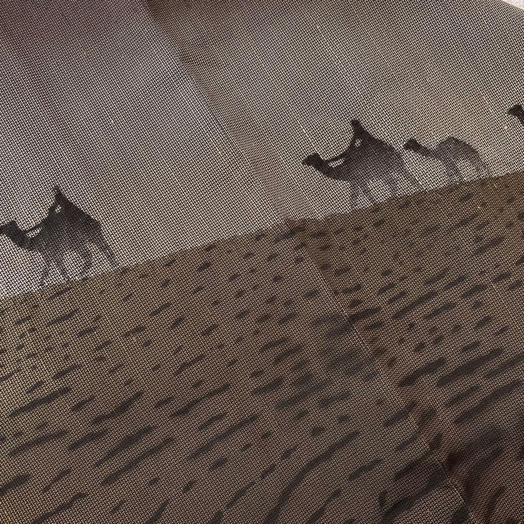 ⭐︎k0946 美品 逸品 お洒落 アラビアンナイト 絞り 紬地 正絹 訪問着