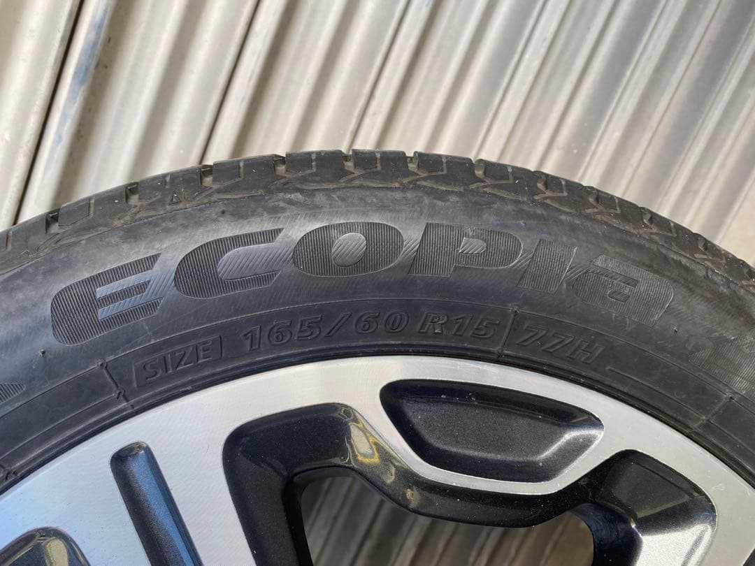 ハスラー　フレア純正15インチ ブリヂストン タイヤ付きホイールセット 4本