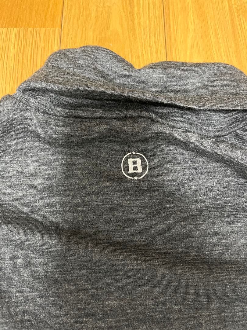 BRIEFING ダークグレー ハイネックシャツ