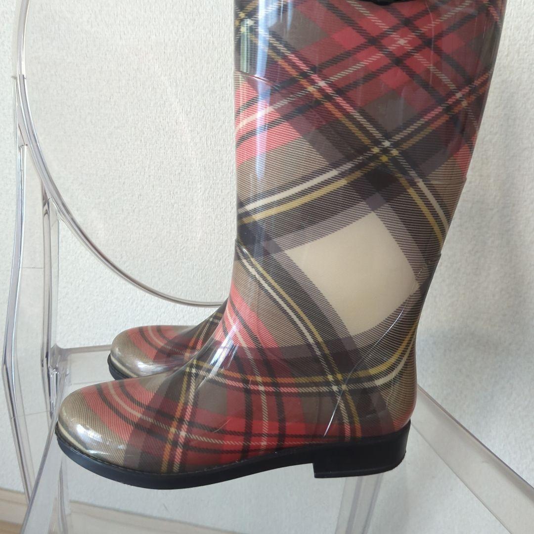 ヴィヴィアン・ウエストウッド　チェック柄 レインブーツ