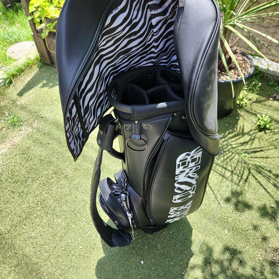 ゴルフキャディバッグ ブラック　BLACK CLOVER