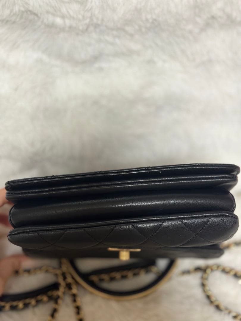 CHANEL シャネル ノベルティ ハンドショルダーバッグ 黑