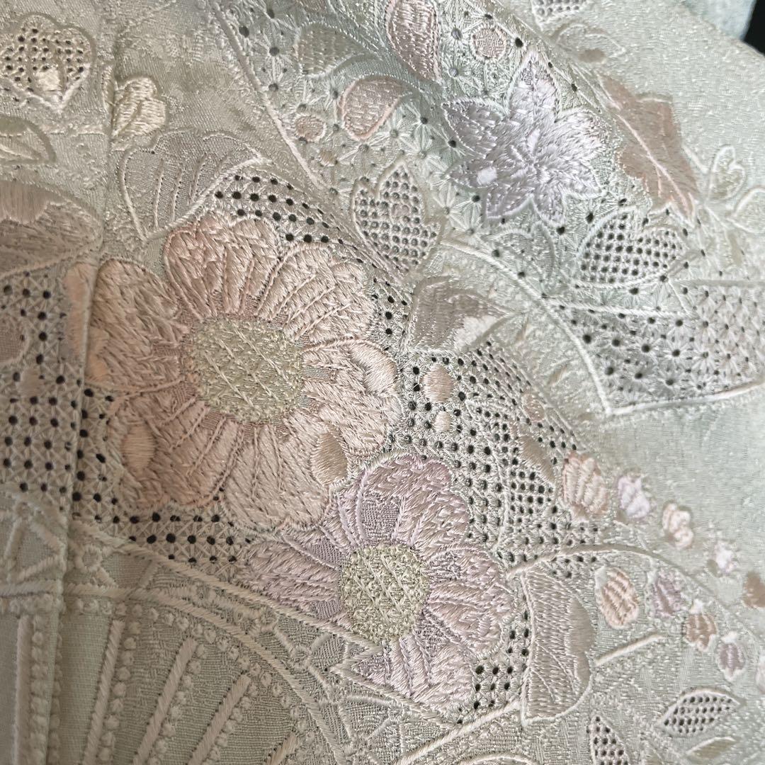 訪問着　フルセット　辻ヶ花　汕頭刺繍　扇子　気品ある雰囲気　雅やか　入学式　L4