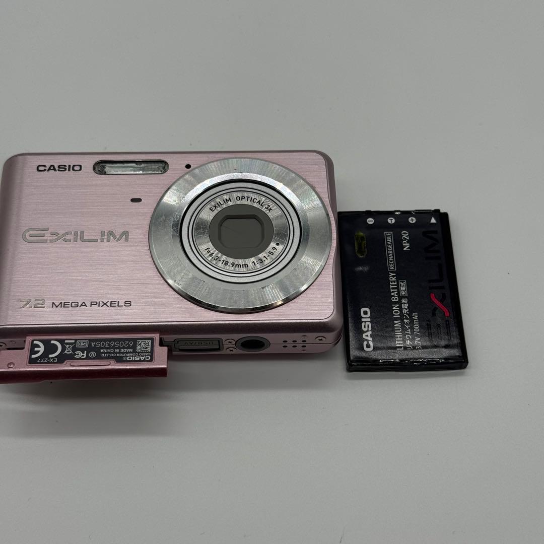 美品　CASIO EXILIM EX-Z77 ピンク 7.2MP 動作確認済み