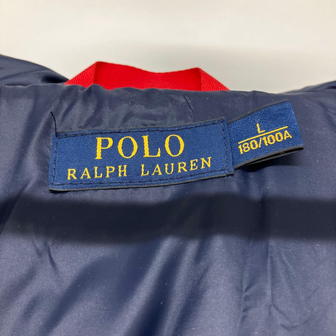 POLO RALPH LAUREN レッド ダウンジャケット フード付き