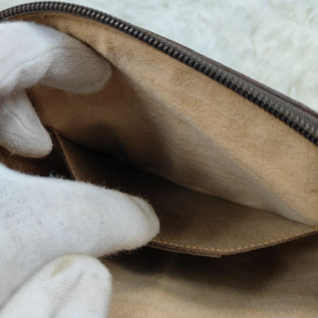 GUCCI　ショルダーバッグ　GGスプリーム　シェリーライン　PVC　レザー