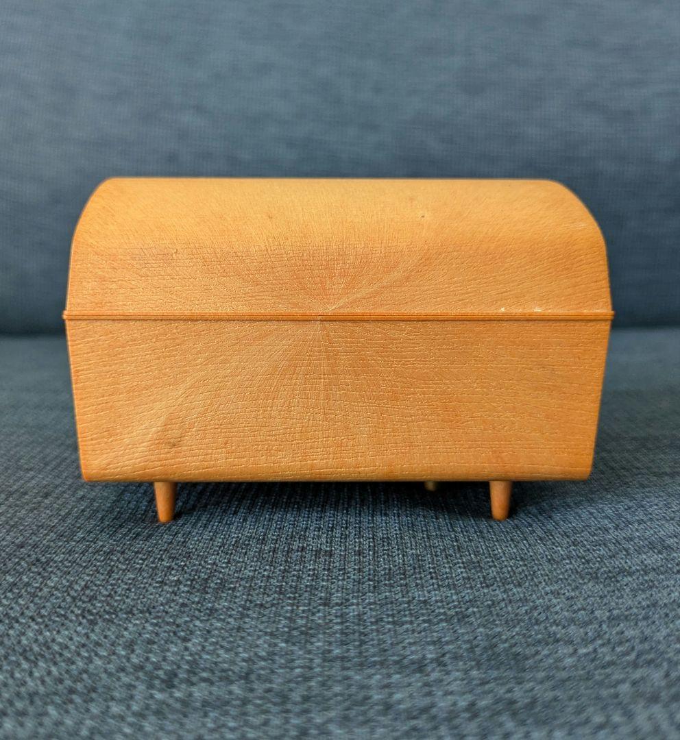 【ジャンク品】オルゴール付きアクセサリーボックス【レトロ】