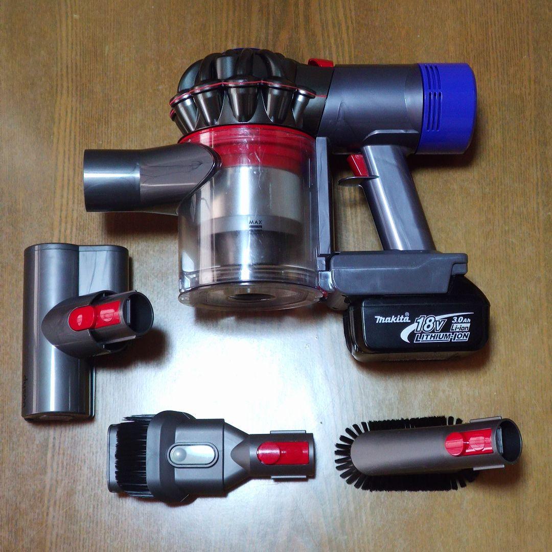 ダイソン SV11掃除機＋マキタ18vアダプターセット 完全分解清掃済み 動作品