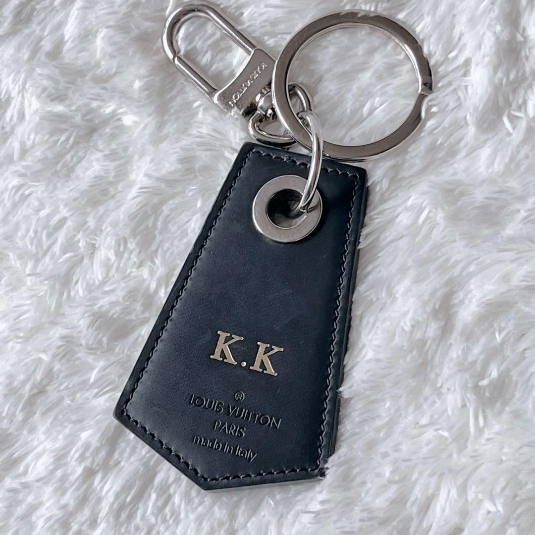 【美品】 ルイヴィトン キーホルダー 黒 モノグラム エクリプス アンシャッペ