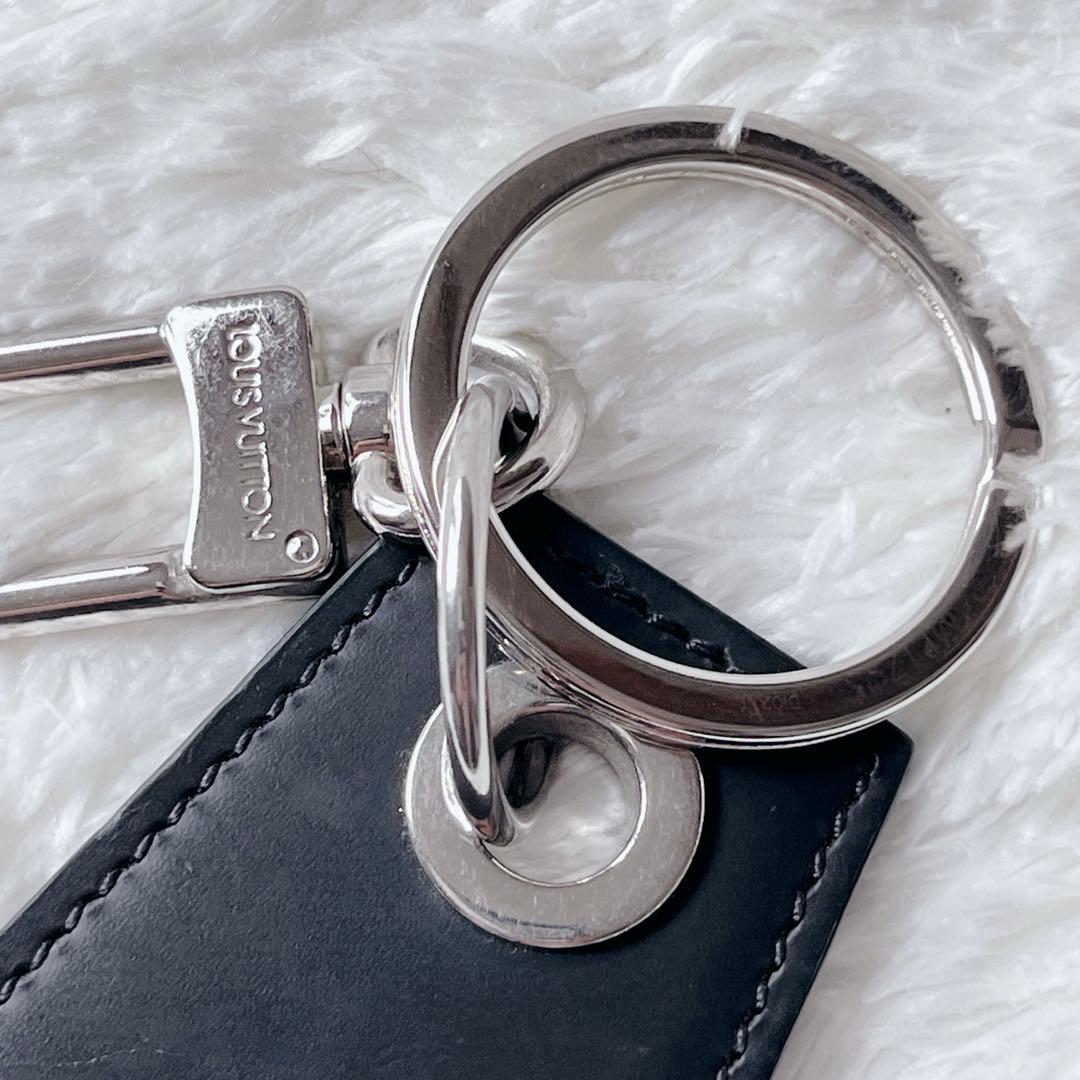 【美品】 ルイヴィトン キーホルダー 黒 モノグラム エクリプス アンシャッペ