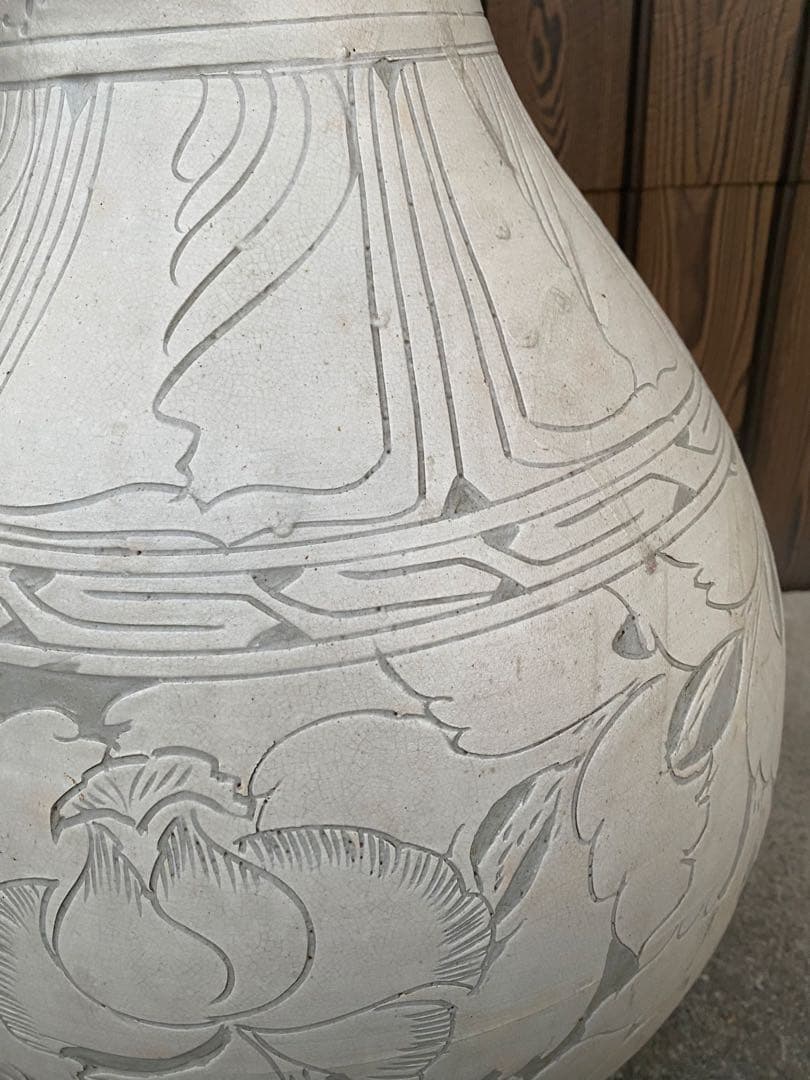 大型　花瓶　特大　アンティーク　壺　置物　骨董