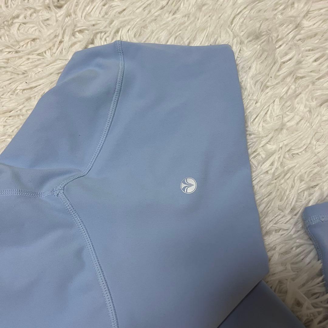 美品 スカーラ sukala ヨガ スパッツ レギンス 青 クール セットアップ