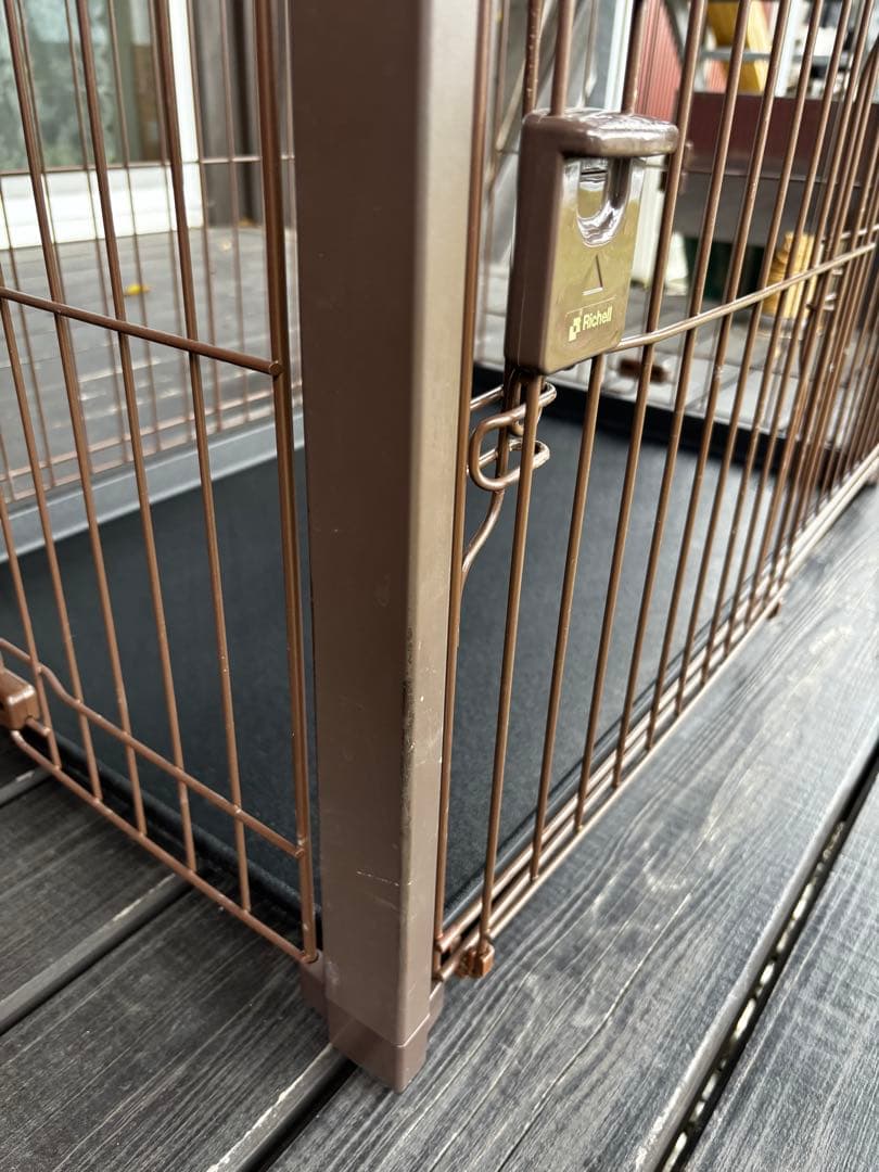 Richell 犬用ケージ ブラウン サークル　リッチェル