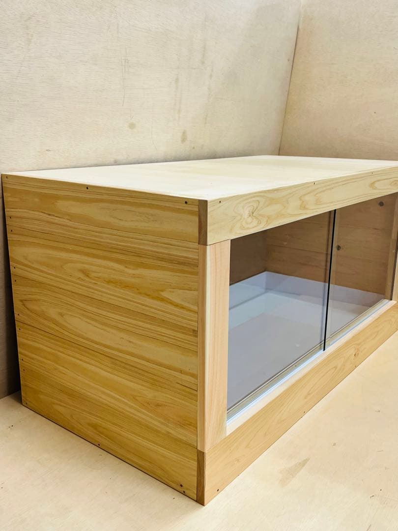 RepBox 木製ケージ 900×450×450　小動物、爬虫類用　ナチュラル