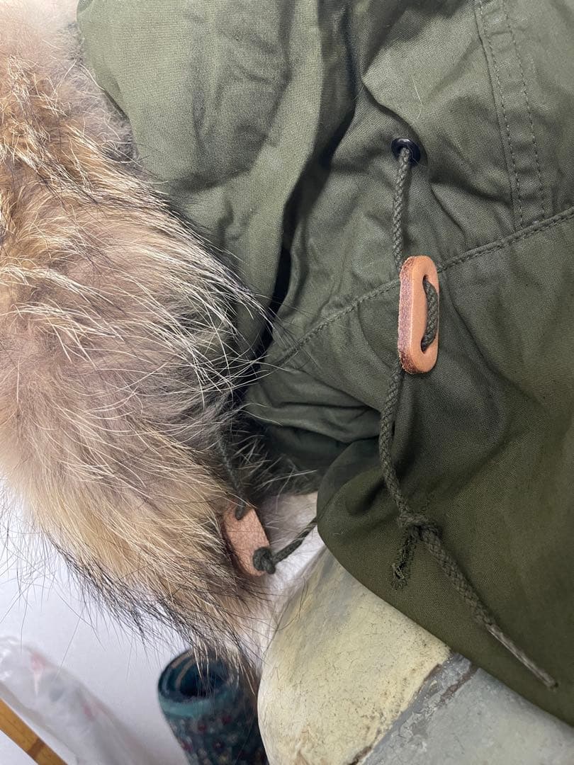 あ*あ様 M-65 フード ラビットファー フィールドコート モッズパーカー