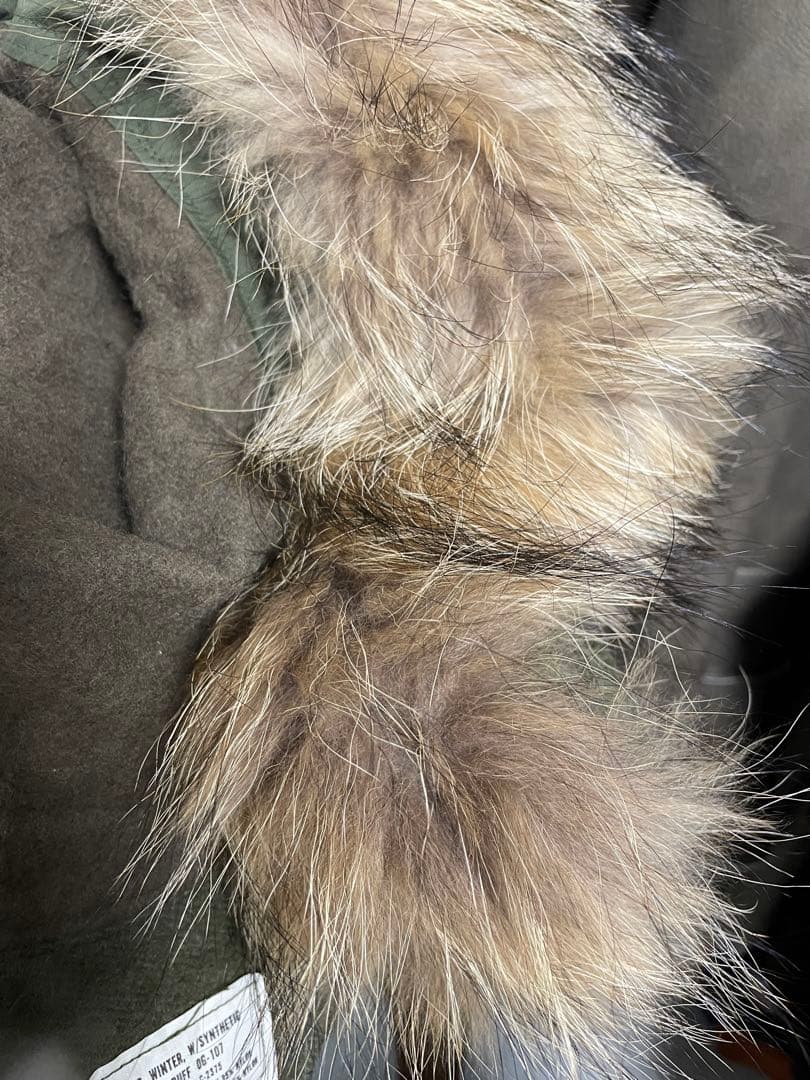 あ*あ様 M-65 フード ラビットファー フィールドコート モッズパーカー