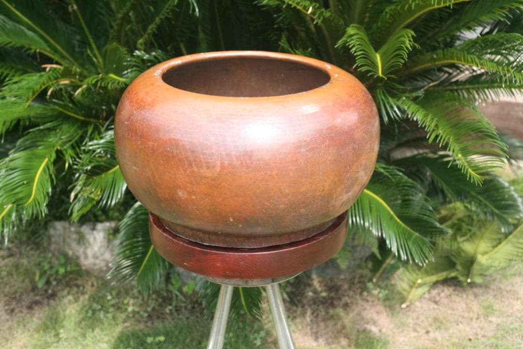 大型銅製火鉢 55cm x 30cm 12KG