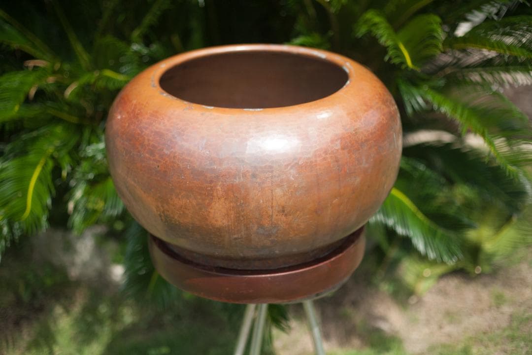 大型銅製火鉢 55cm x 30cm 12KG