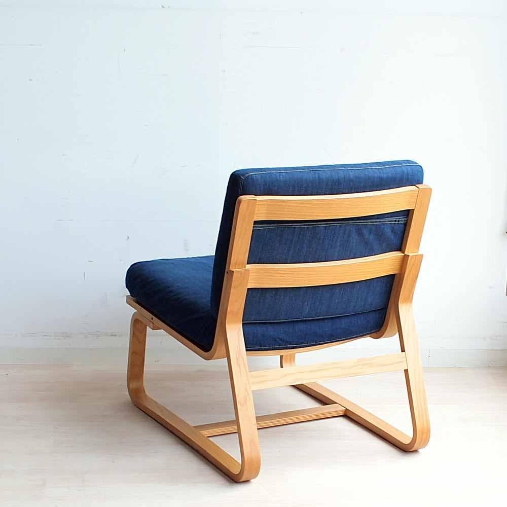 無印良品/MUJI ソファチェア デニム A ZR24191
