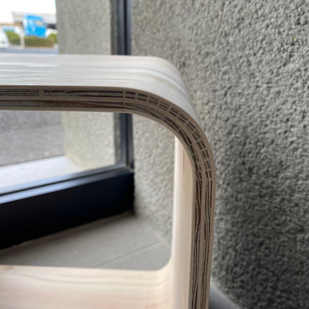 【補修あり】 R型シェルフ（角がない 合板 木製品 収納 インテリア 積み重ね）