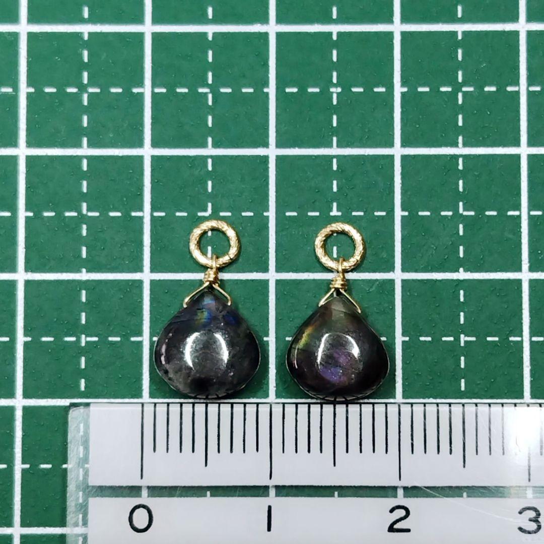 【専用ページ】スペクトロライト ピアス、ペンダントトップ、14kgf