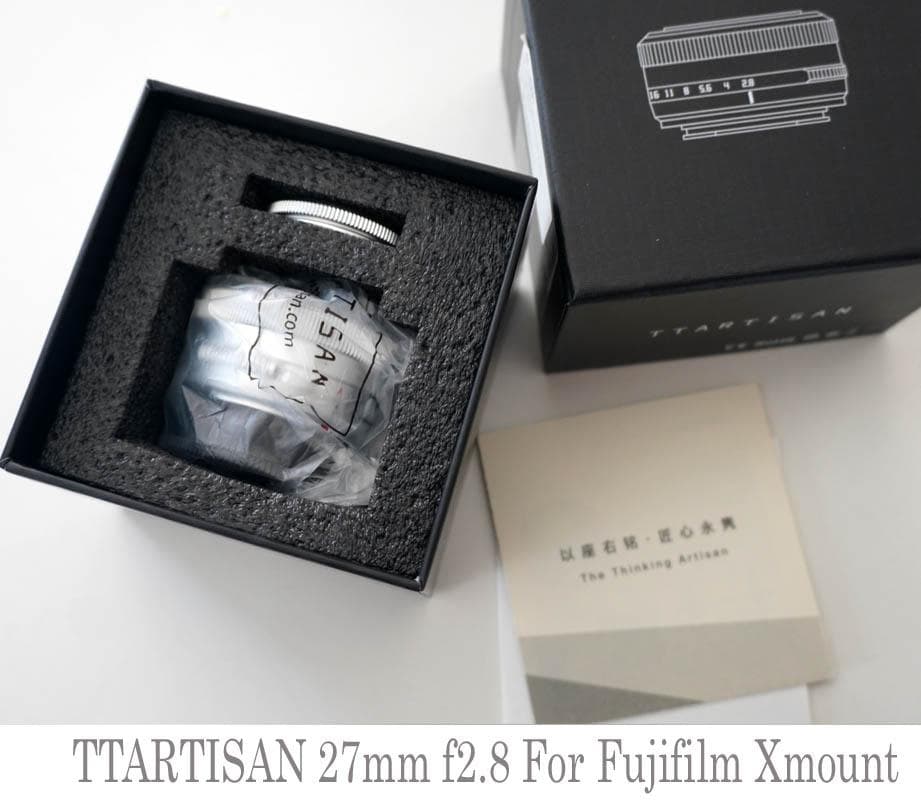 【新品】TTArtisan AF 27mm f/2.8 Xマウント 開封未使用
