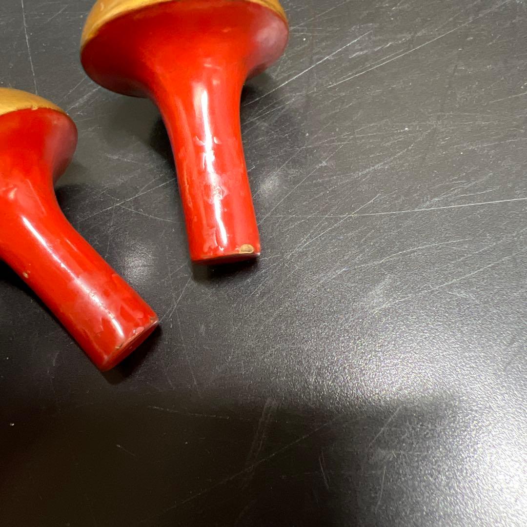 時代　極上手　蒔絵酒瓶子一対　木箱付　高さ約21㎝　東Y7-1125☆2Fトコニ