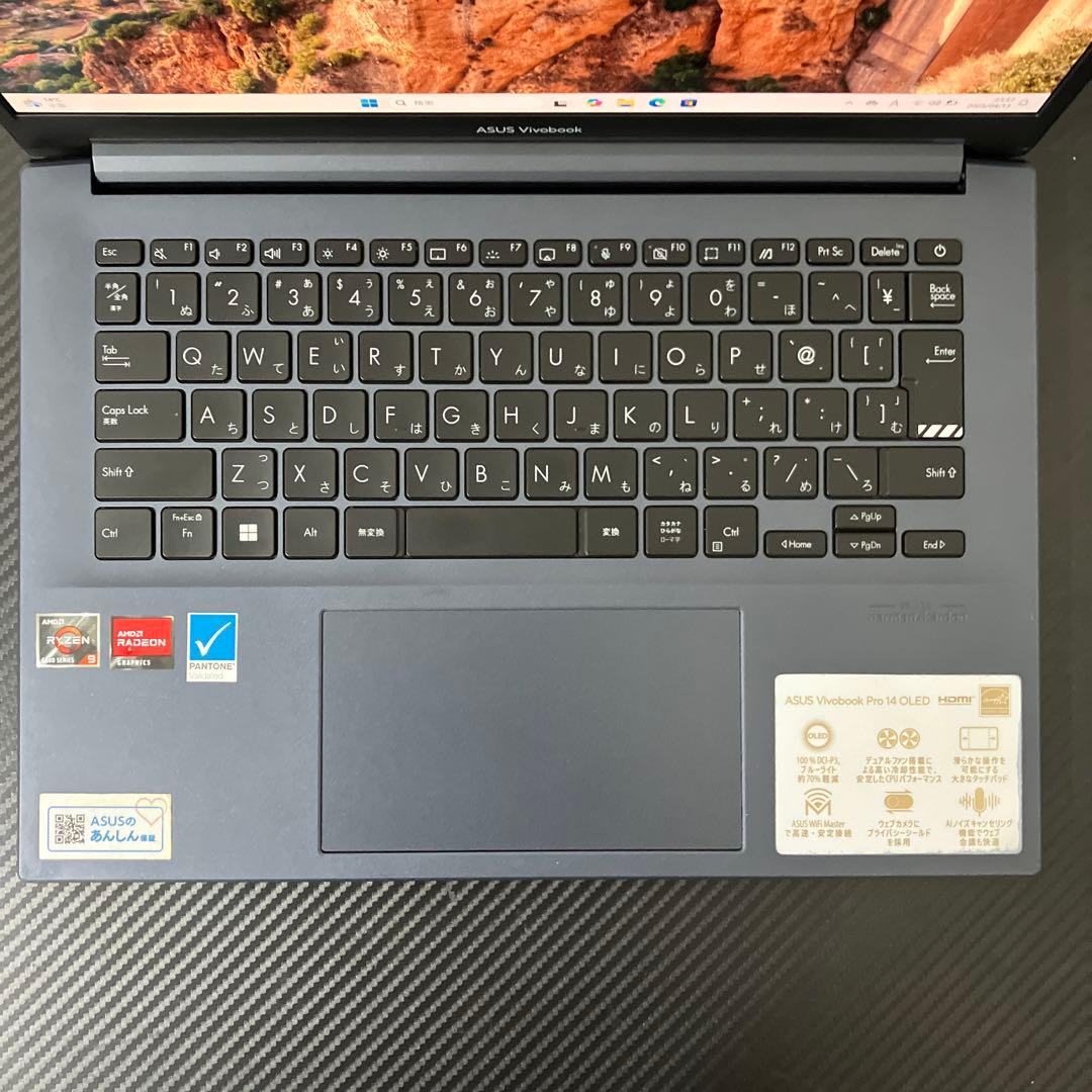 Windowsノート本体 ASUS vivobook pro 14 oled Ryzen9