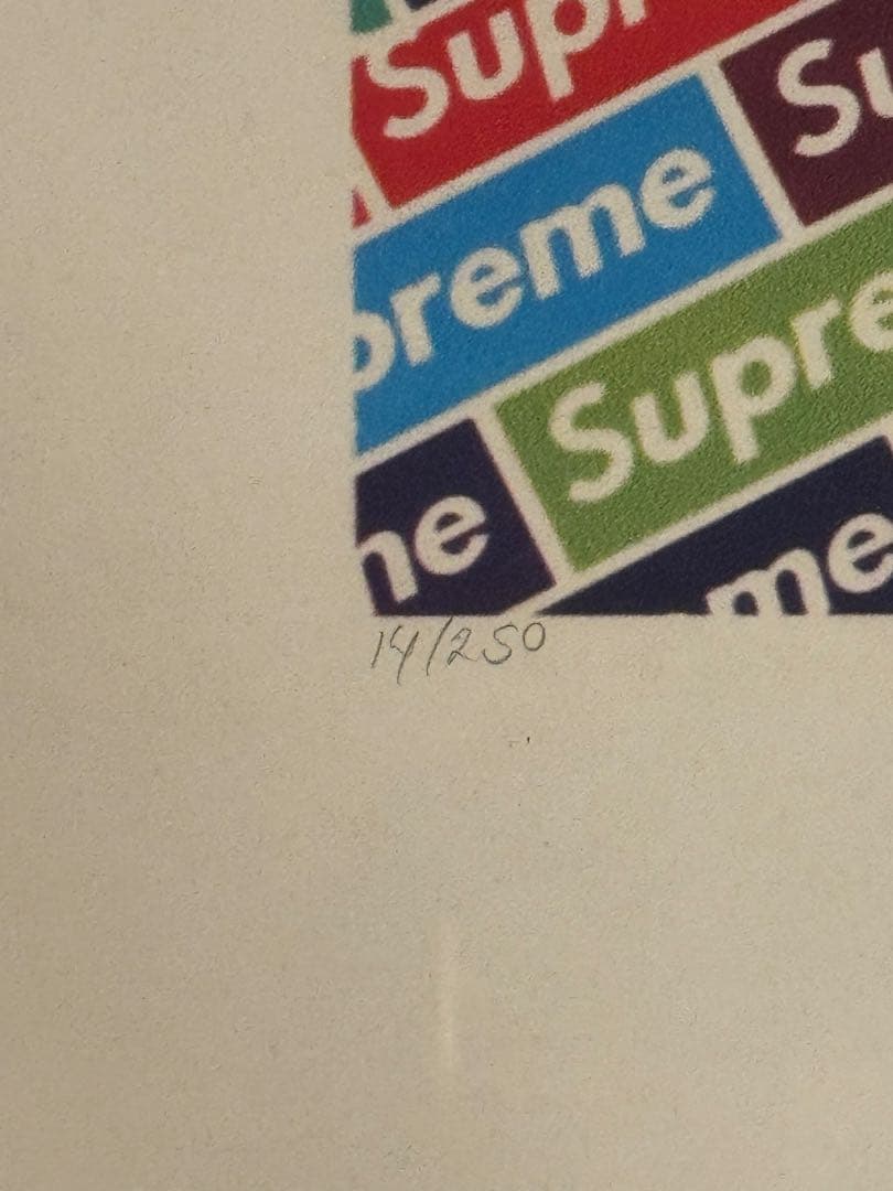 Supreme ポスター　ケイトモス　限定250