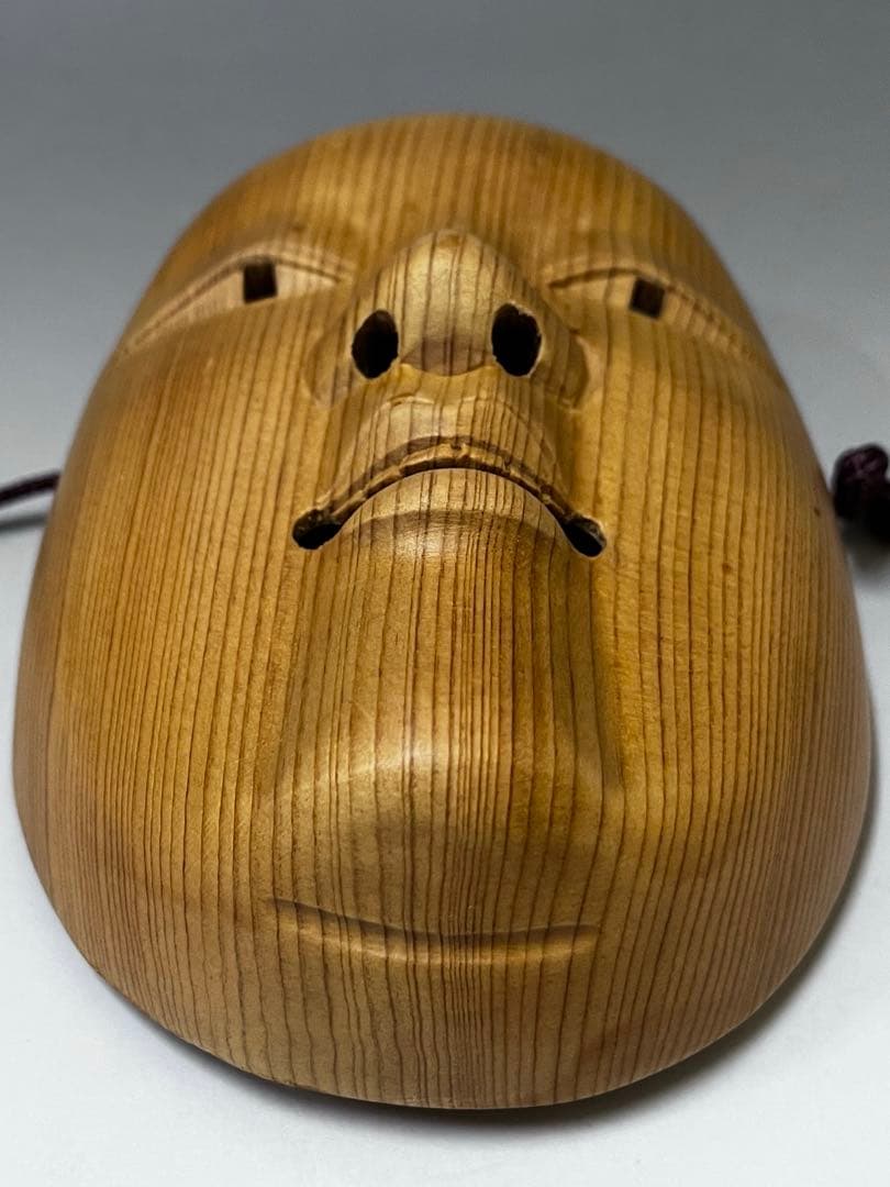 E517 能面　木彫りお面　小面　若女　小さめ小面　工芸品能面