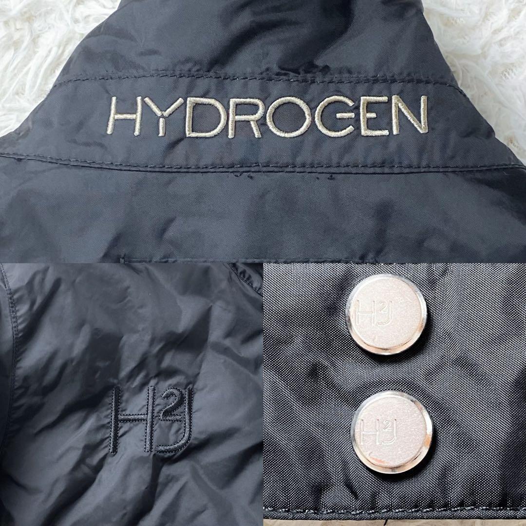11未使用級 HYDROGEN ハイドロゲン ナイロンジャケット ゴルフ M 黒