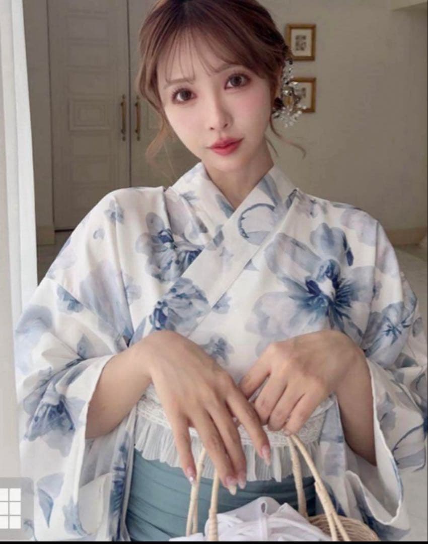 公式完売浴衣‼️GRL [fy027] 水彩花柄浴衣セットセパレート